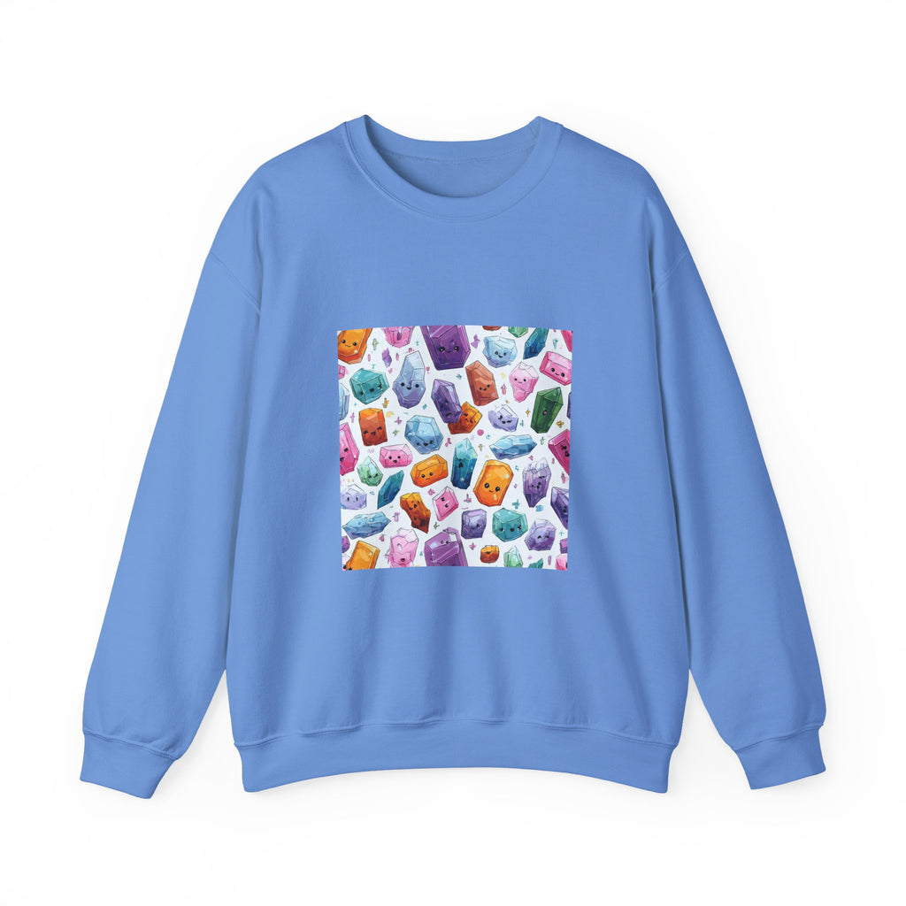 Pastel Crystal Friends Crewneck | Blues, Purples & Pinks