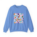 Pastel Crystal Friends Crewneck | Blues, Purples & Pinks