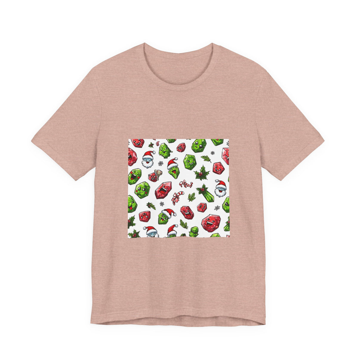 Christmas Crystal Cheer T-Shirt | Peach & Sunset