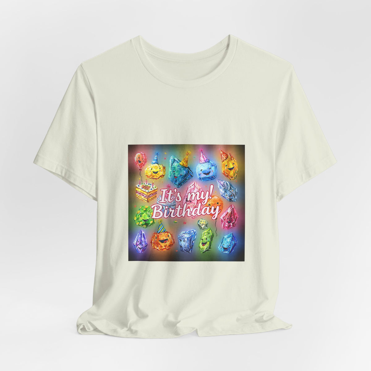 It's My Birthday Crystal Party T-Shirt | Golds, Mints & Teal