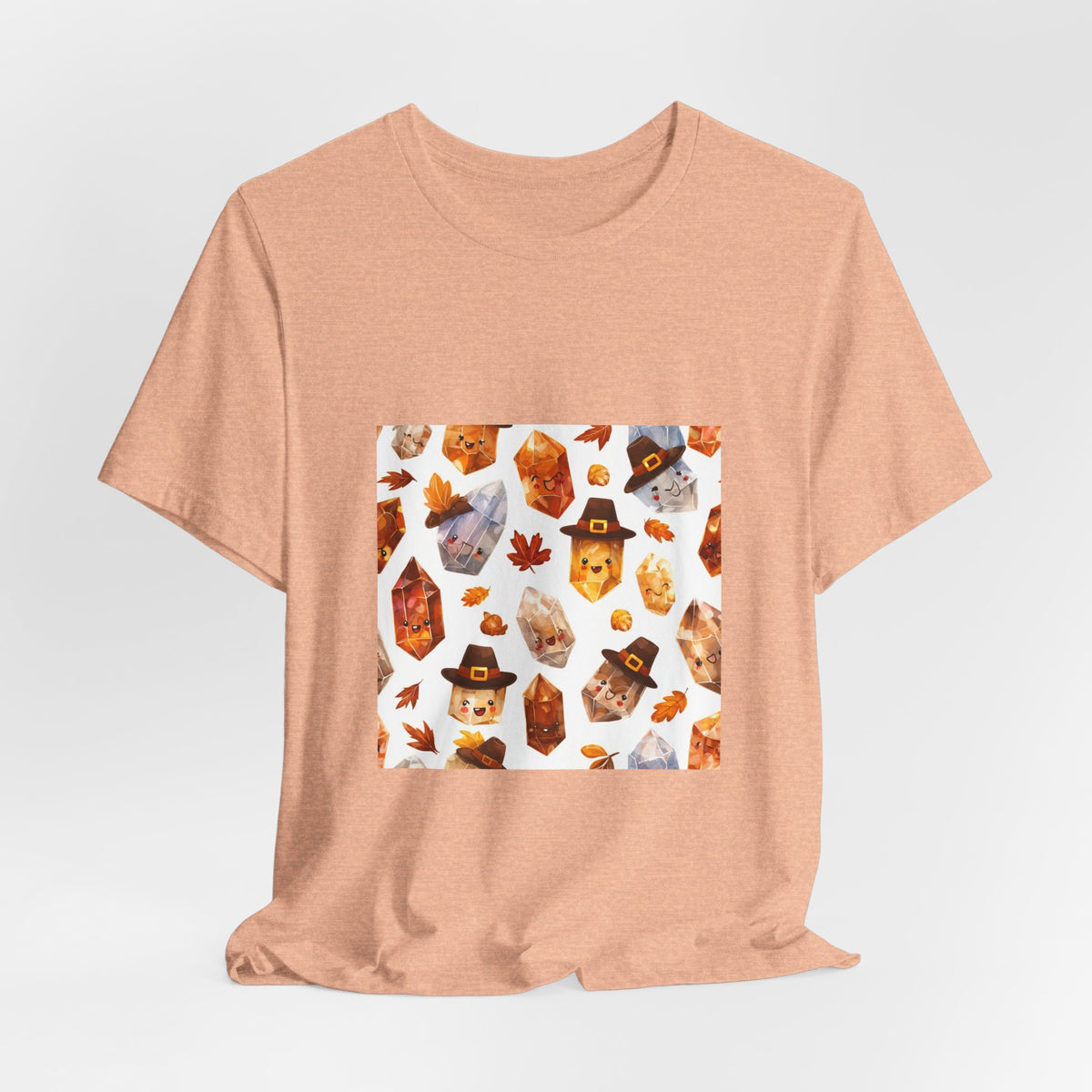 Thanksgiving Crystal Harvest T-Shirt | Peach & Sunset