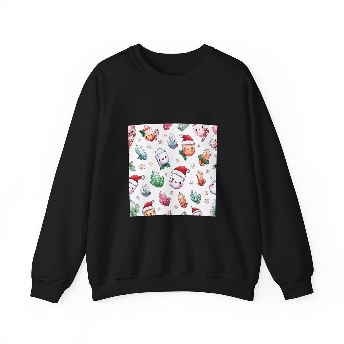 Pastel Christmas Crystal Friends Crewneck | Neutrals & Reds