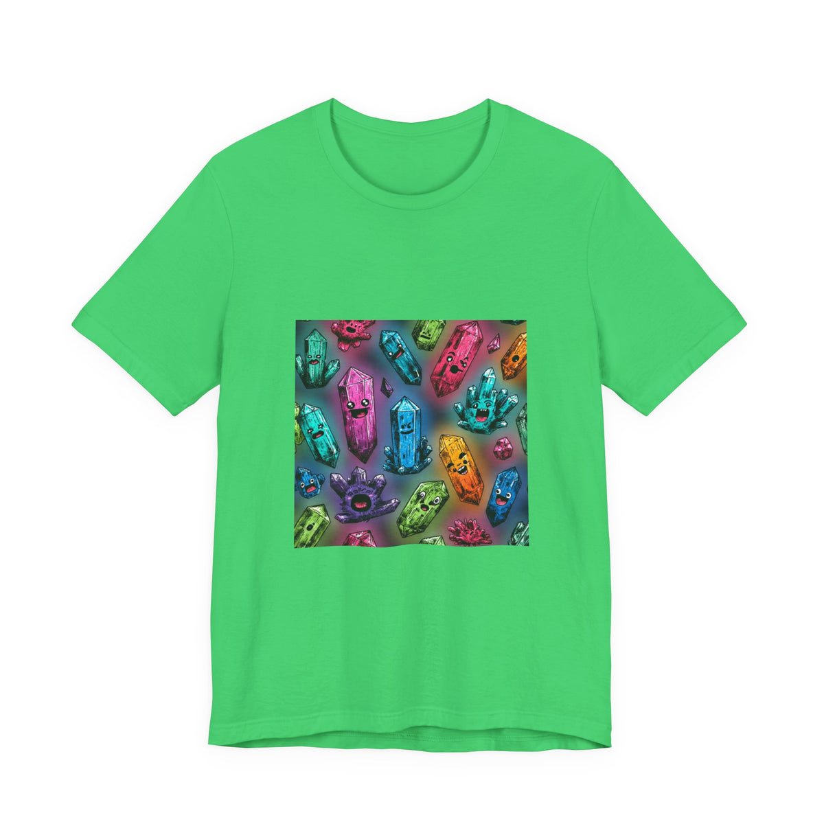 Colorful Crystal Characters T-Shirt | Greens