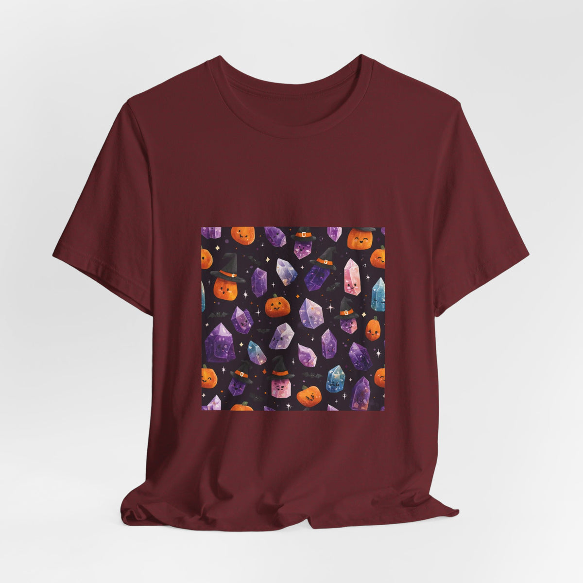 Halloween Crystal Party T-Shirt | Earthy Reds & Browns