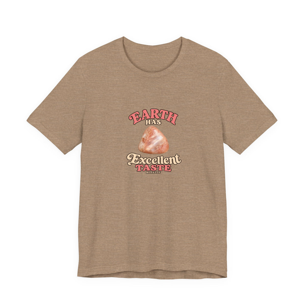 Earth Has Excellent Taste — Peach Moonstone Tee | Sandy Neutrals & Oranges