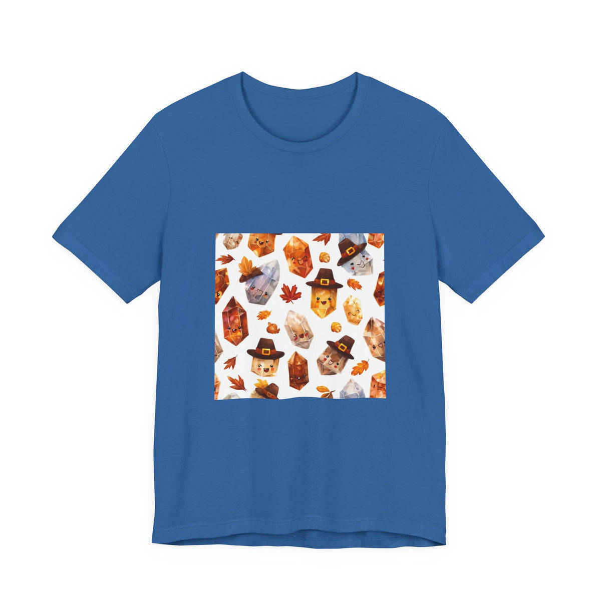 Thanksgiving Crystal Harvest T-Shirt | Soft Blues