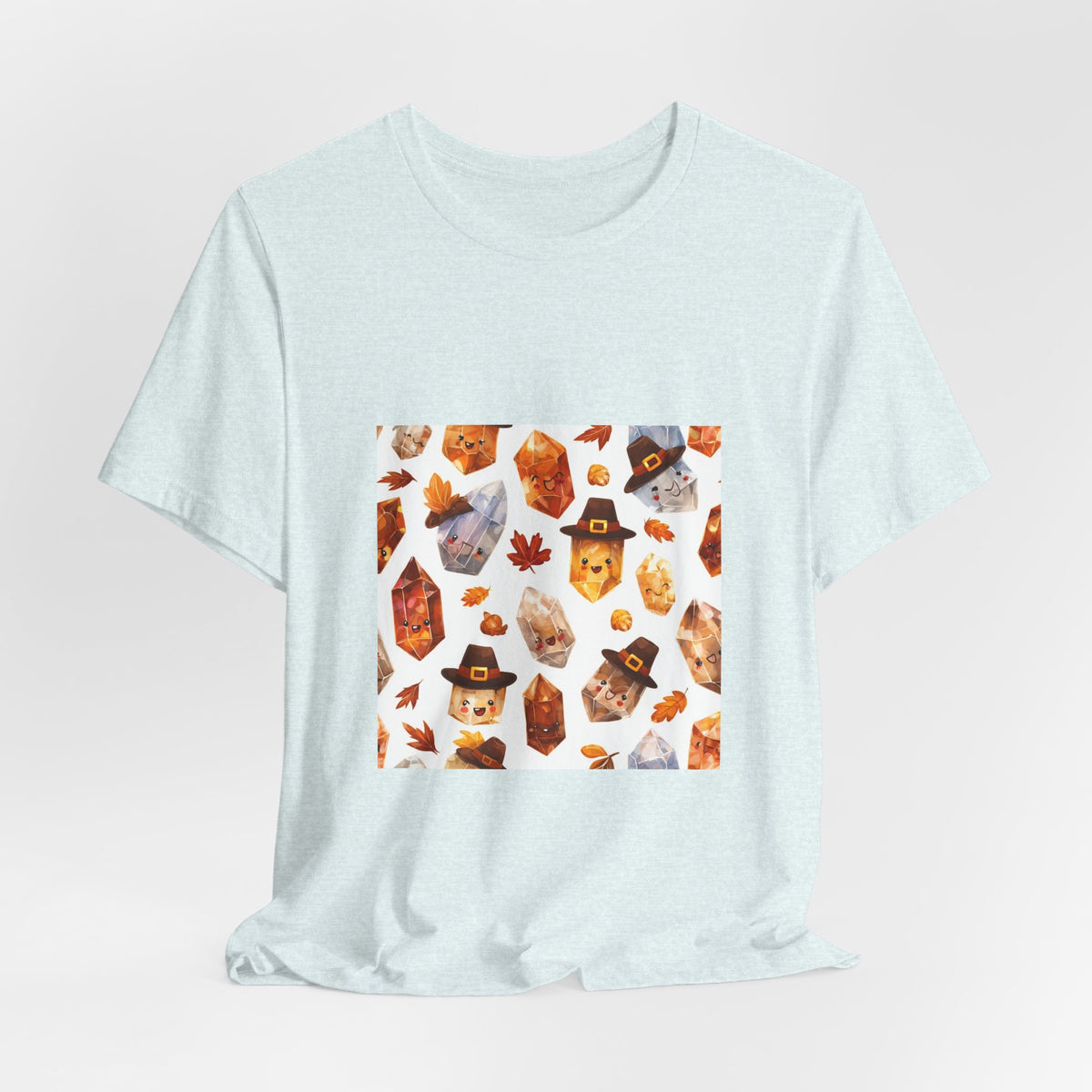 Thanksgiving Crystal Harvest T-Shirt | Soft Blues