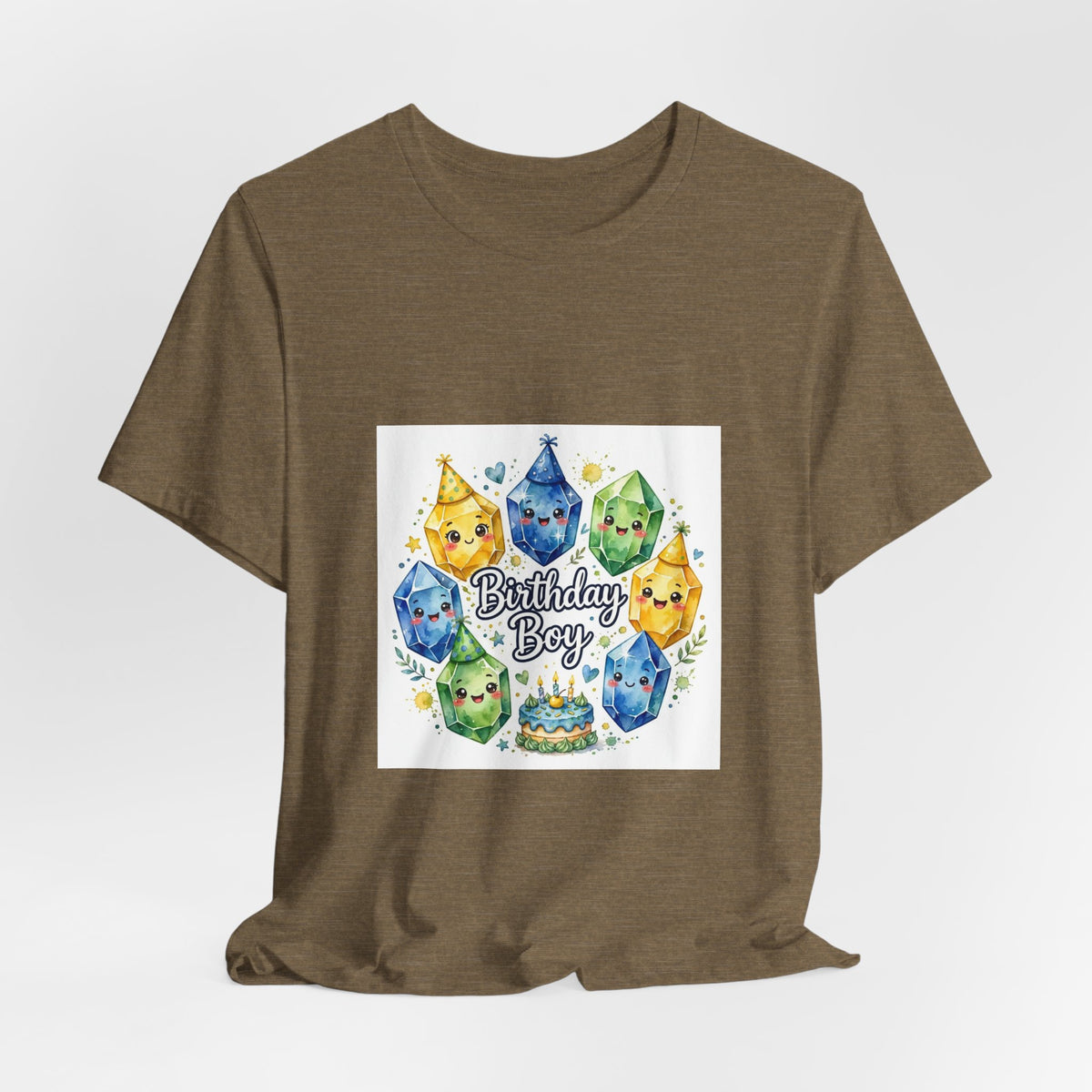 Birthday Boy Crystal Party T-Shirt | Greens