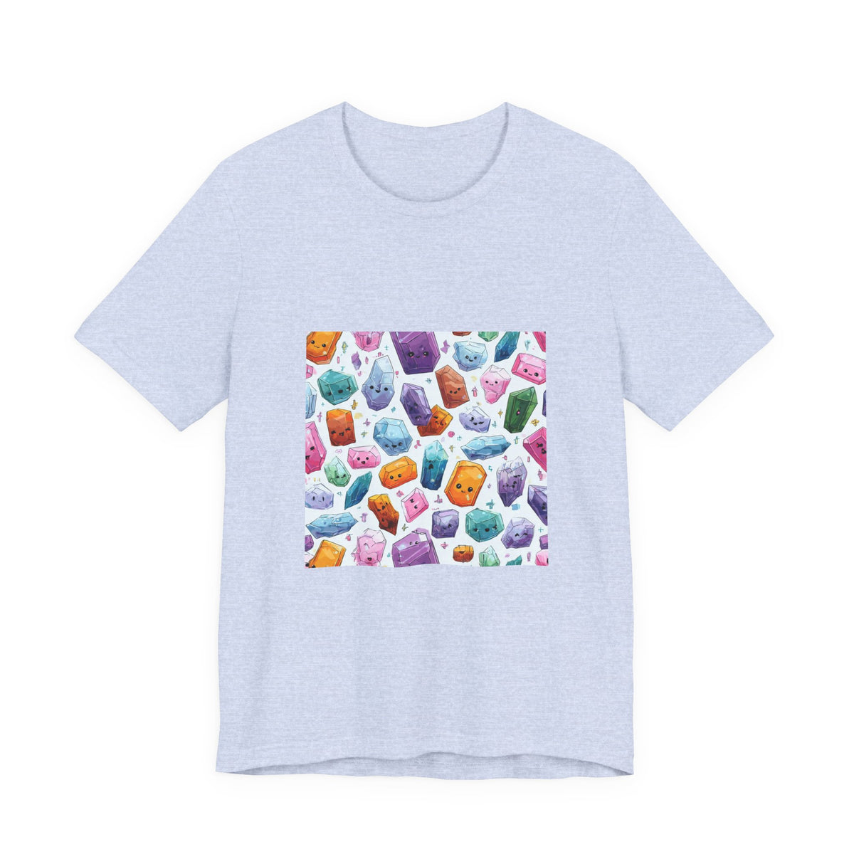 Pastel Crystal Friends T-Shirt | Soft Blues