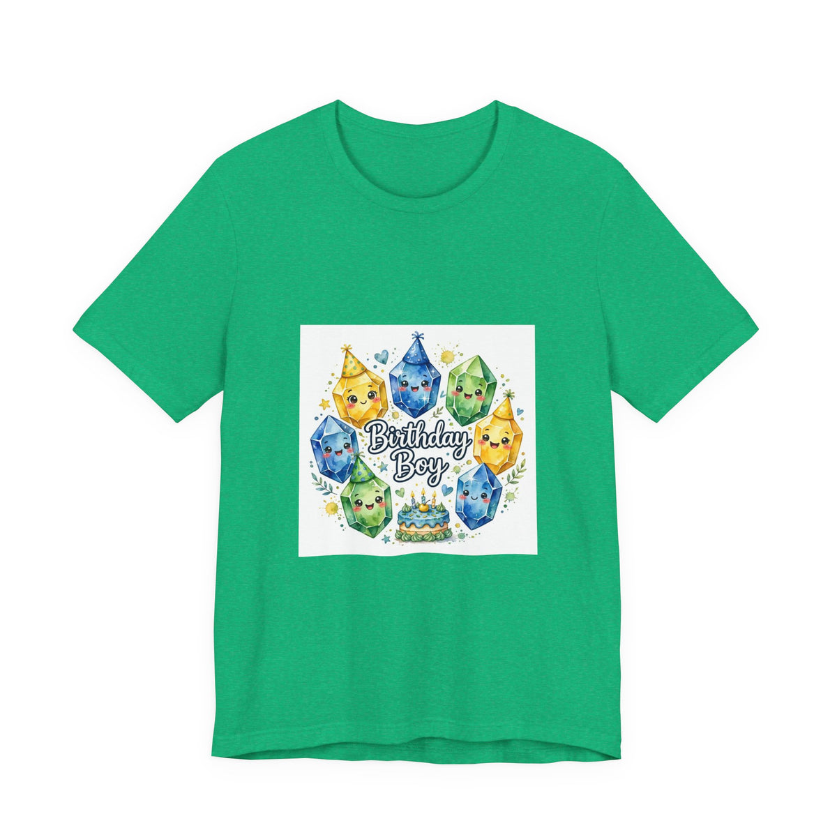 Birthday Boy Crystal Party T-Shirt | Greens