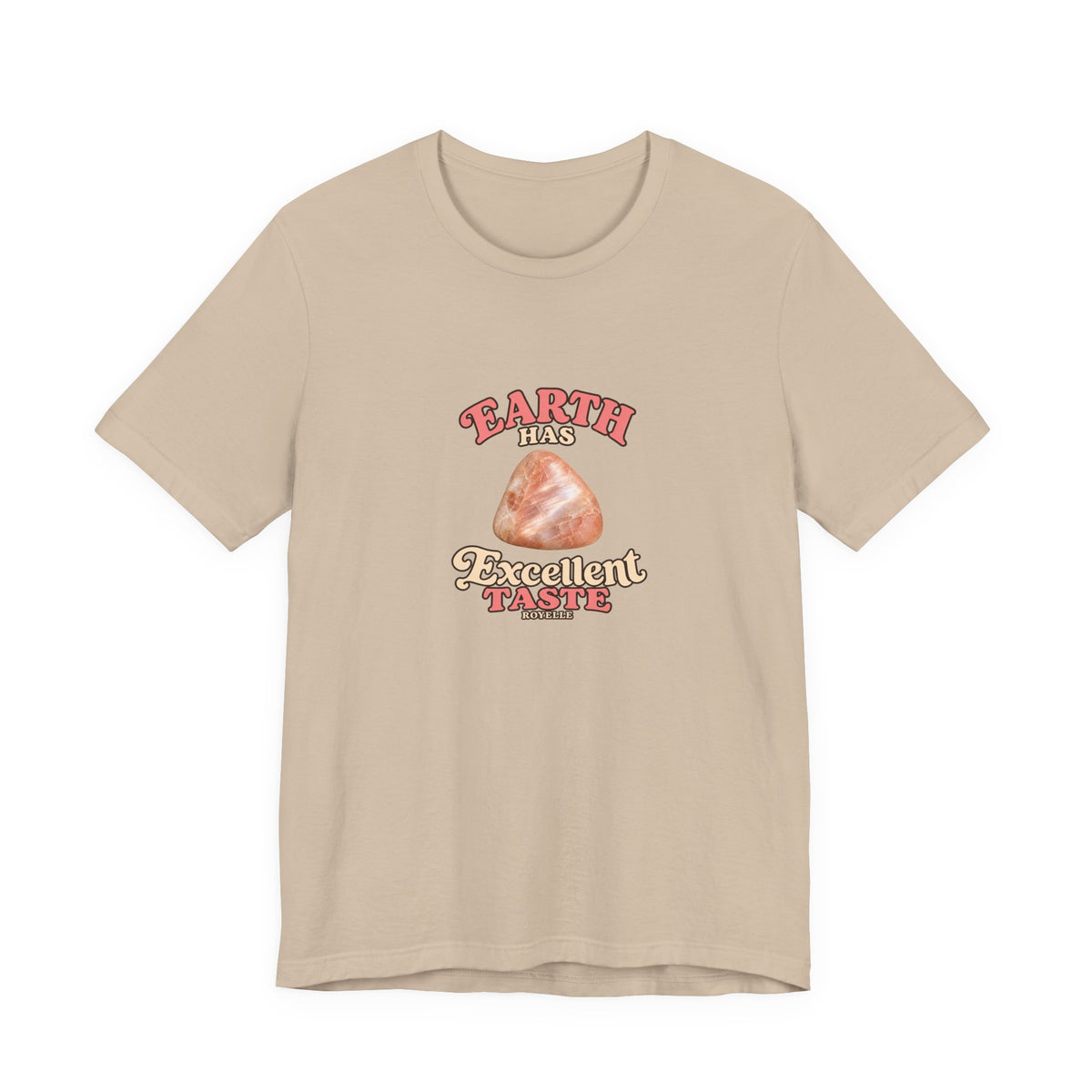 Earth Has Excellent Taste — Peach Moonstone Tee | Sandy Neutrals & Oranges