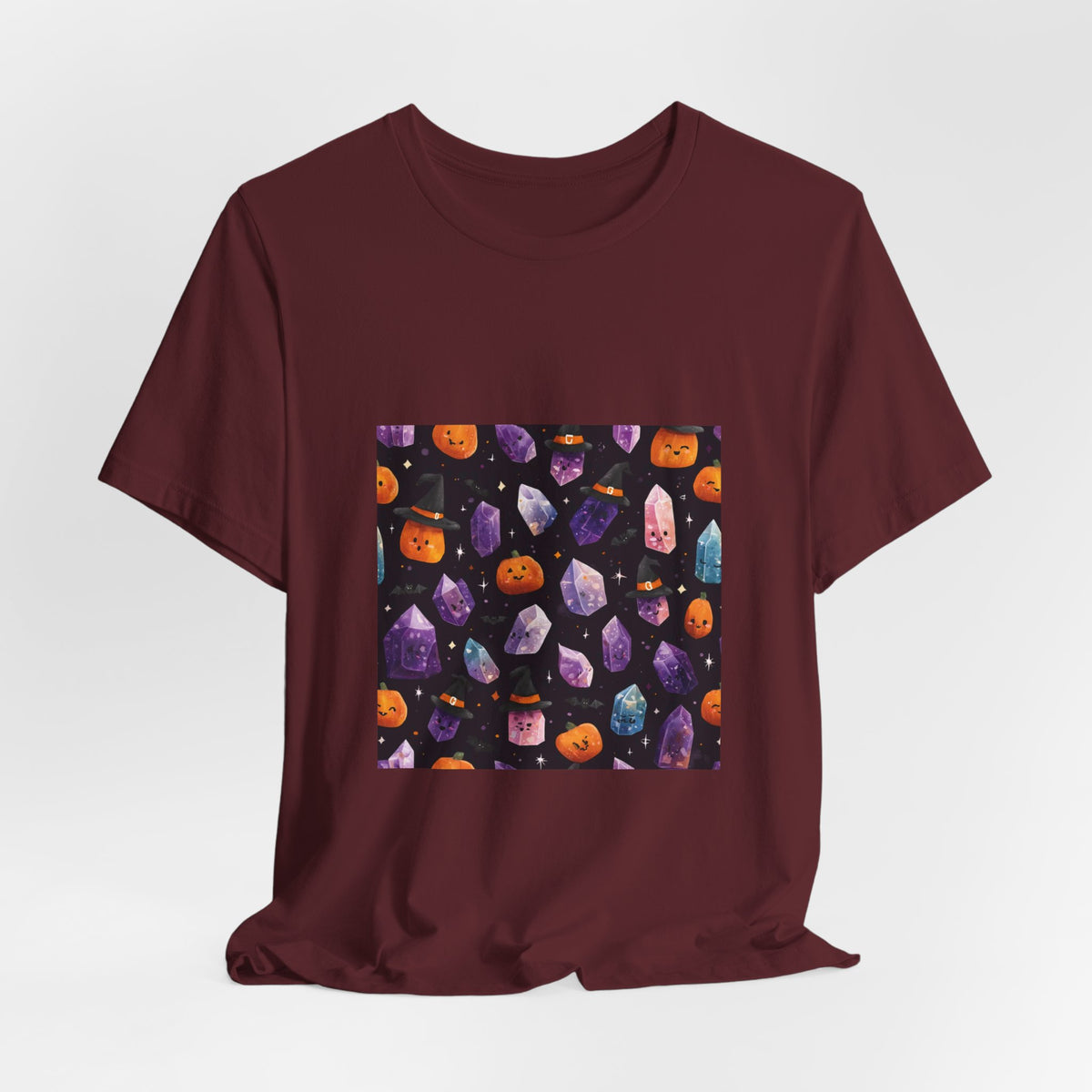 Halloween Crystal Party T-Shirt | Earthy Reds & Browns