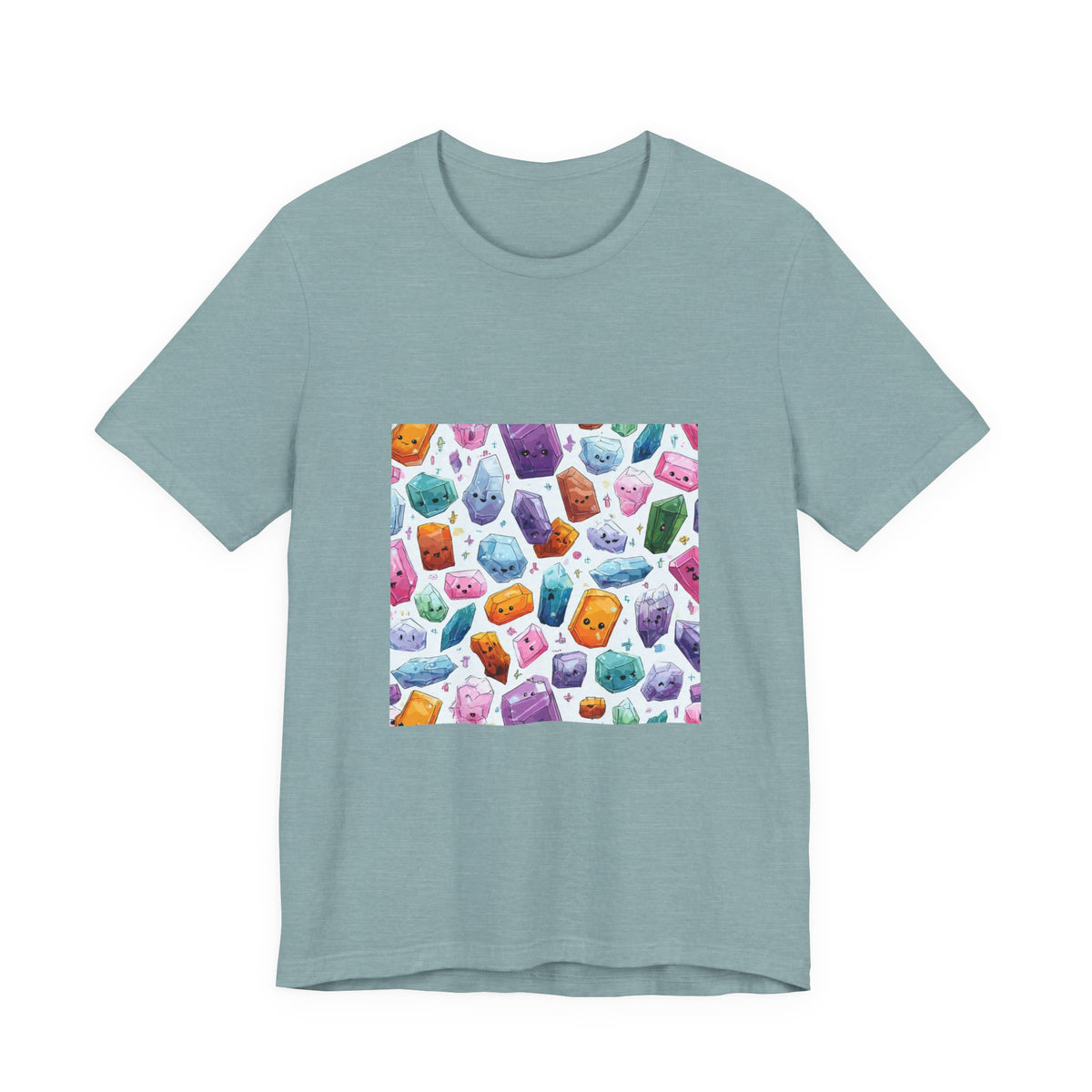 Pastel Crystal Friends T-Shirt | Soft Blues