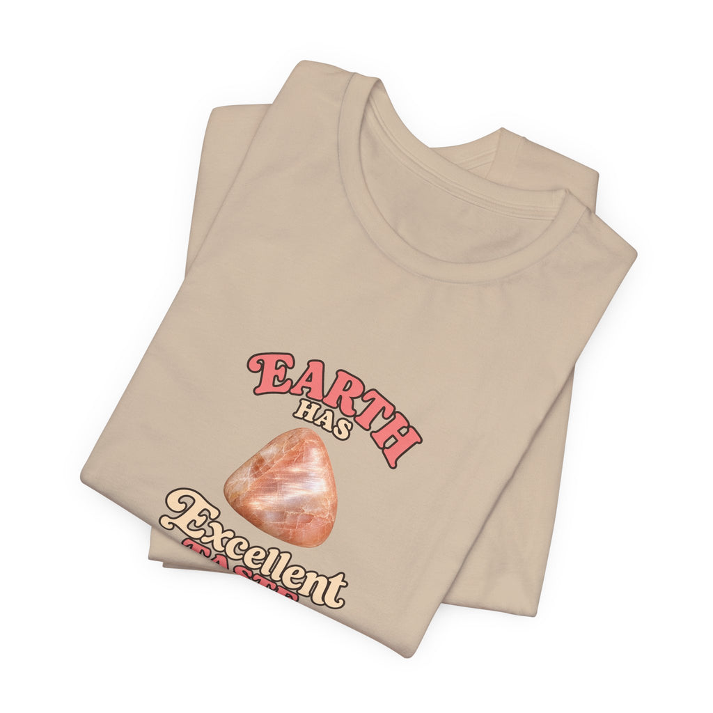 Earth Has Excellent Taste — Peach Moonstone Tee | Sandy Neutrals & Oranges