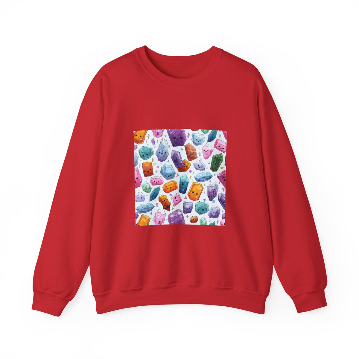 Pastel Crystal Friends Crewneck | Neutrals & Reds