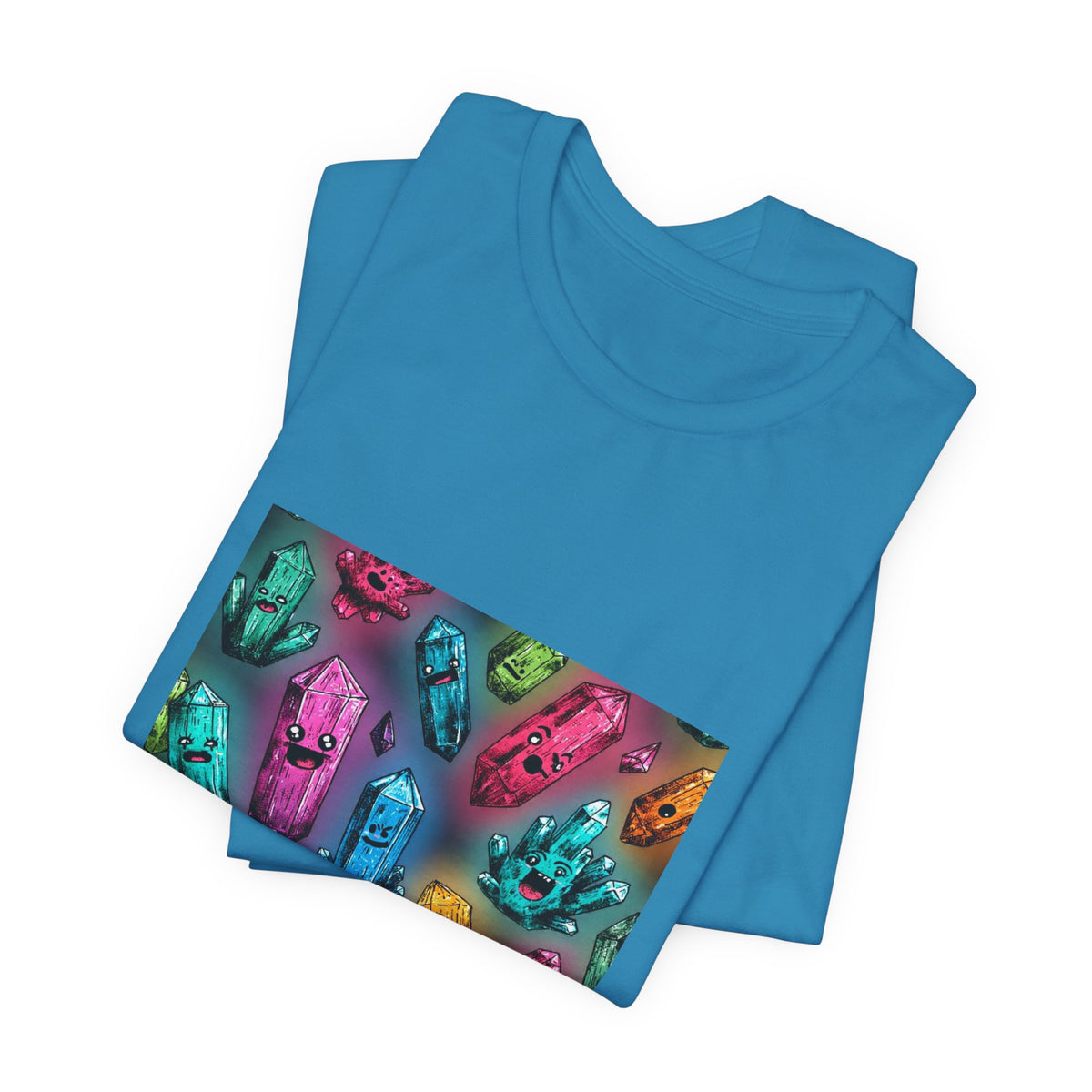 Colorful Crystal Characters T-Shirt | Forest & Ocean