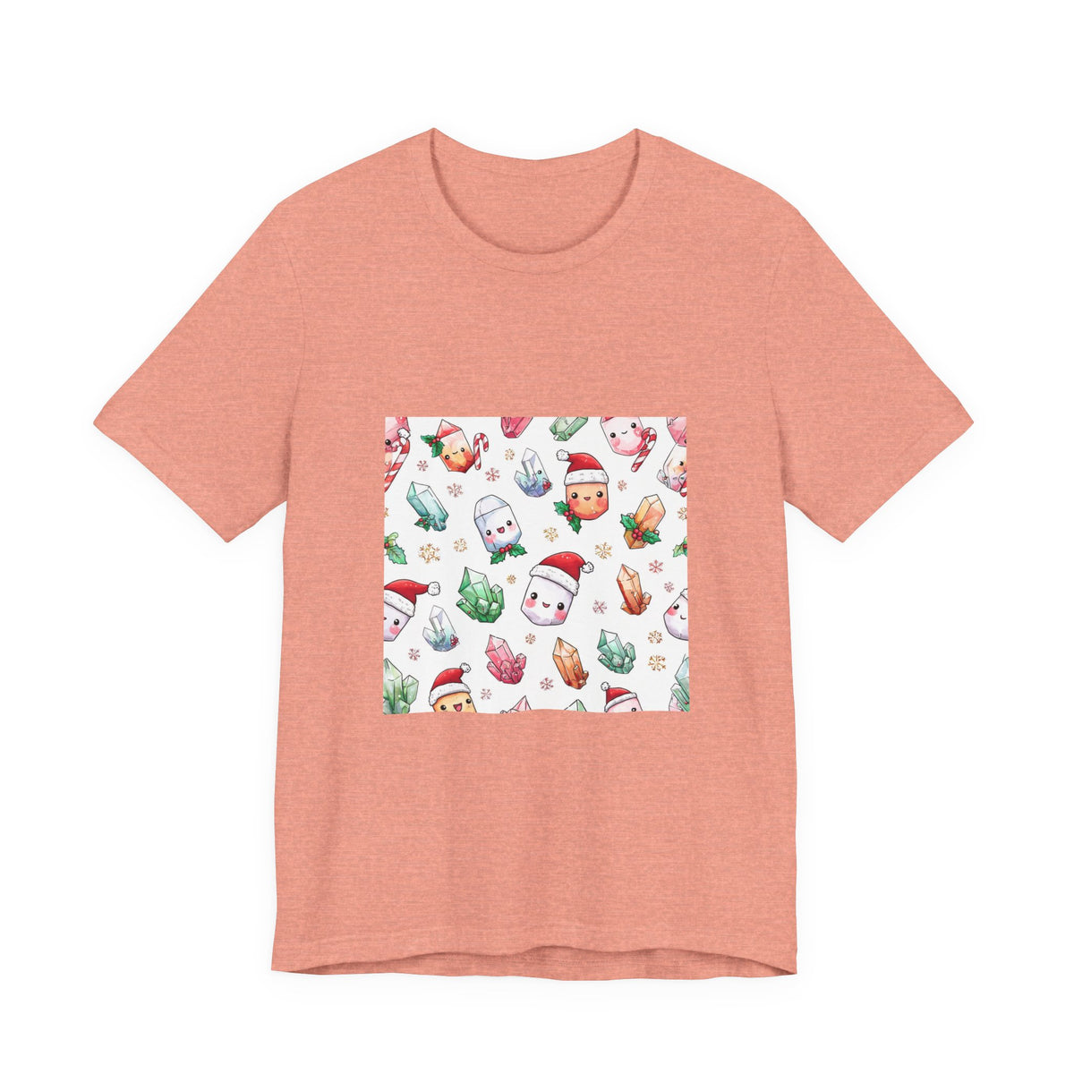 Pastel Christmas Crystal Friends T-Shirt | Pinks & Orchid