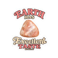 Earth Has Excellent Taste — Peach Moonstone Kiss-Cut Sticker