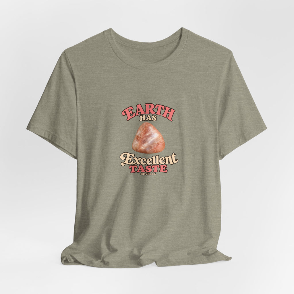 Earth Has Excellent Taste — Peach Moonstone Tee | Light Neutrals