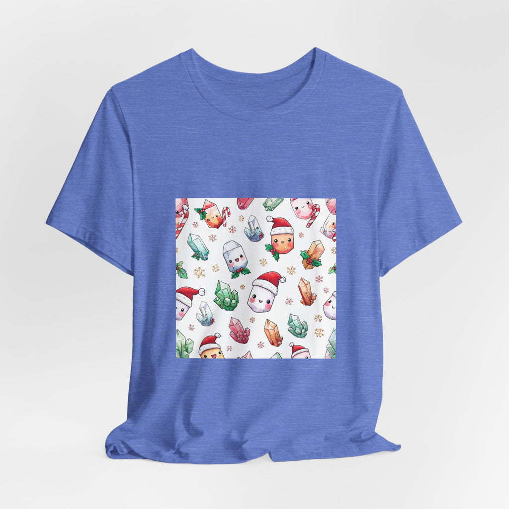 Pastel Christmas Crystal Friends T-Shirt | Royal, Navy & Purple