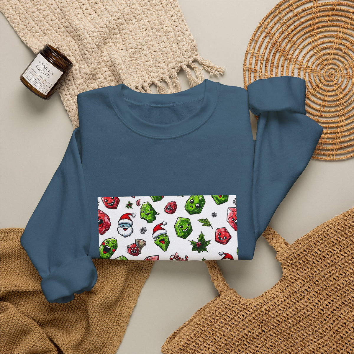 Christmas Crystal Cheer Crewneck | Blues, Purples & Pinks