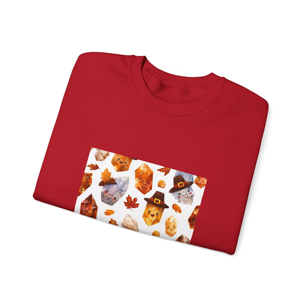 Thanksgiving Crystal Harvest Crewneck | Neutrals & Reds