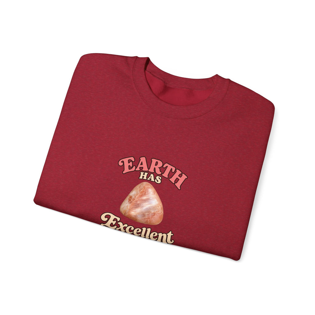 Earth Has Excellent Taste — Peach Moonstone Crewneck | Neutrals & Reds