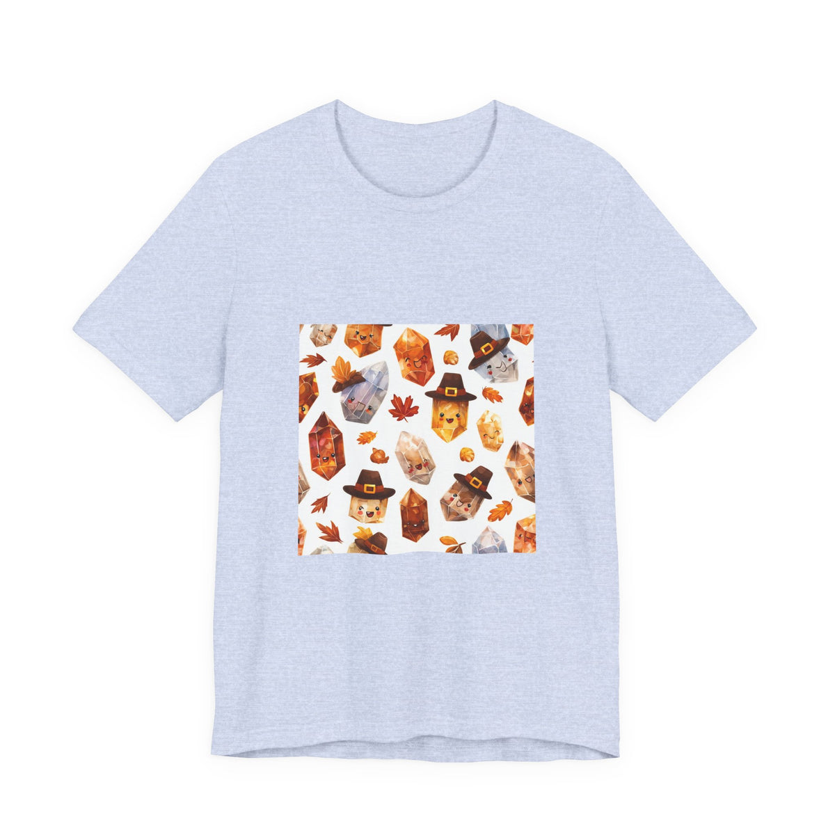 Thanksgiving Crystal Harvest T-Shirt | Soft Blues