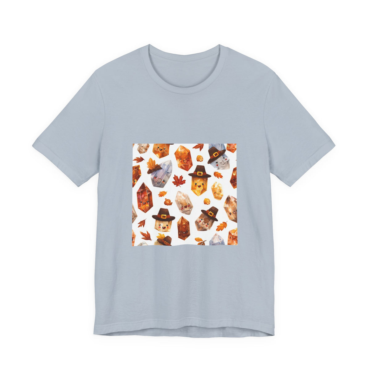 Thanksgiving Crystal Harvest T-Shirt | Soft Blues