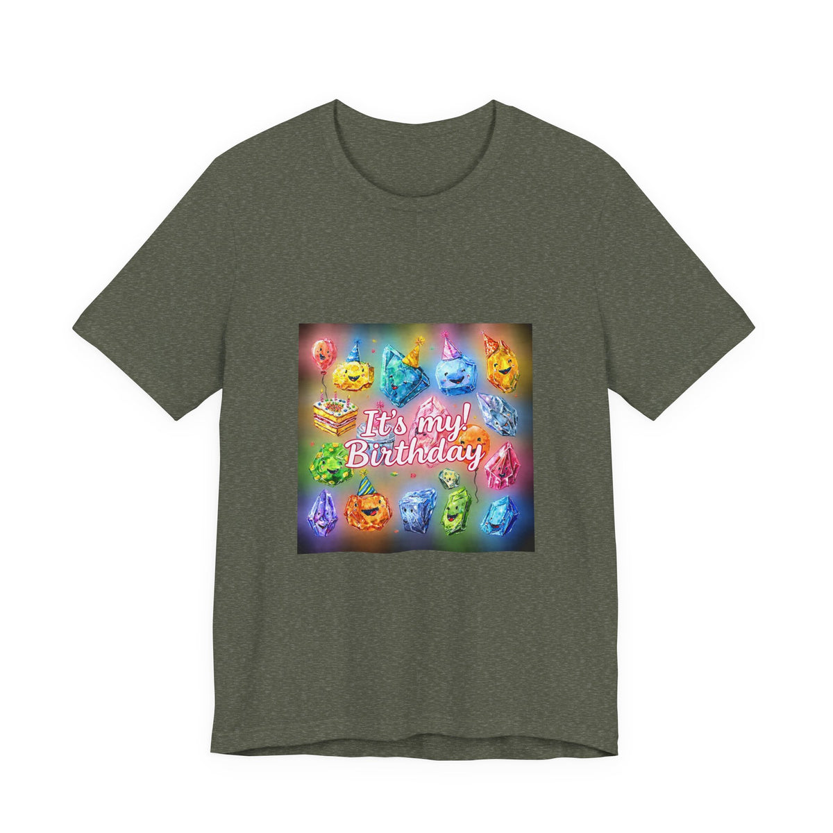 It's My Birthday Crystal Party T-Shirt | Greens