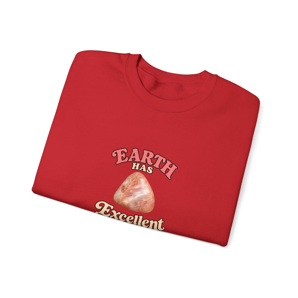Earth Has Excellent Taste — Peach Moonstone Crewneck | Neutrals & Reds