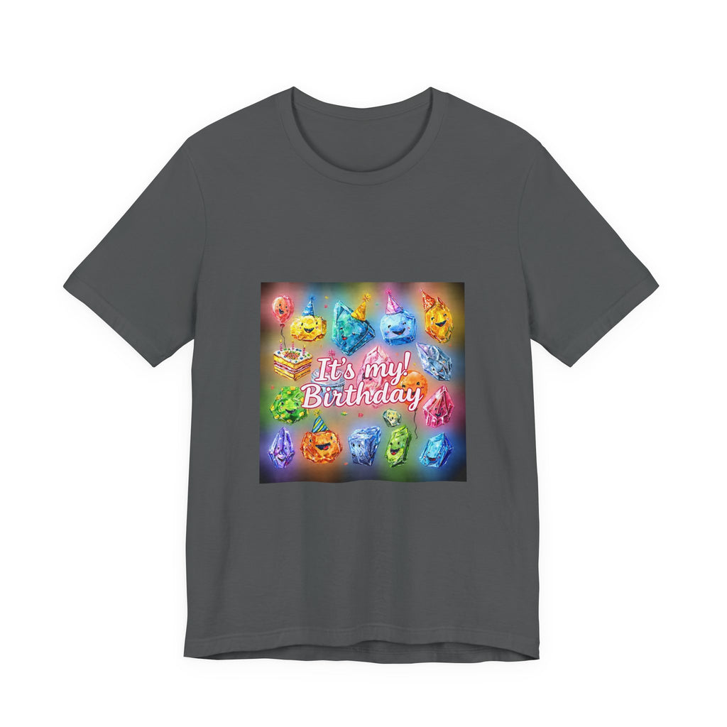 It's My Birthday Crystal Party T-Shirt | Dark Neutrals & Reds