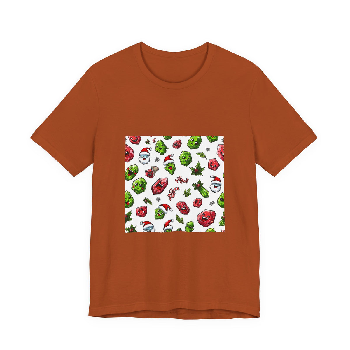 Christmas Crystal Cheer T-Shirt | Earthy Reds & Browns