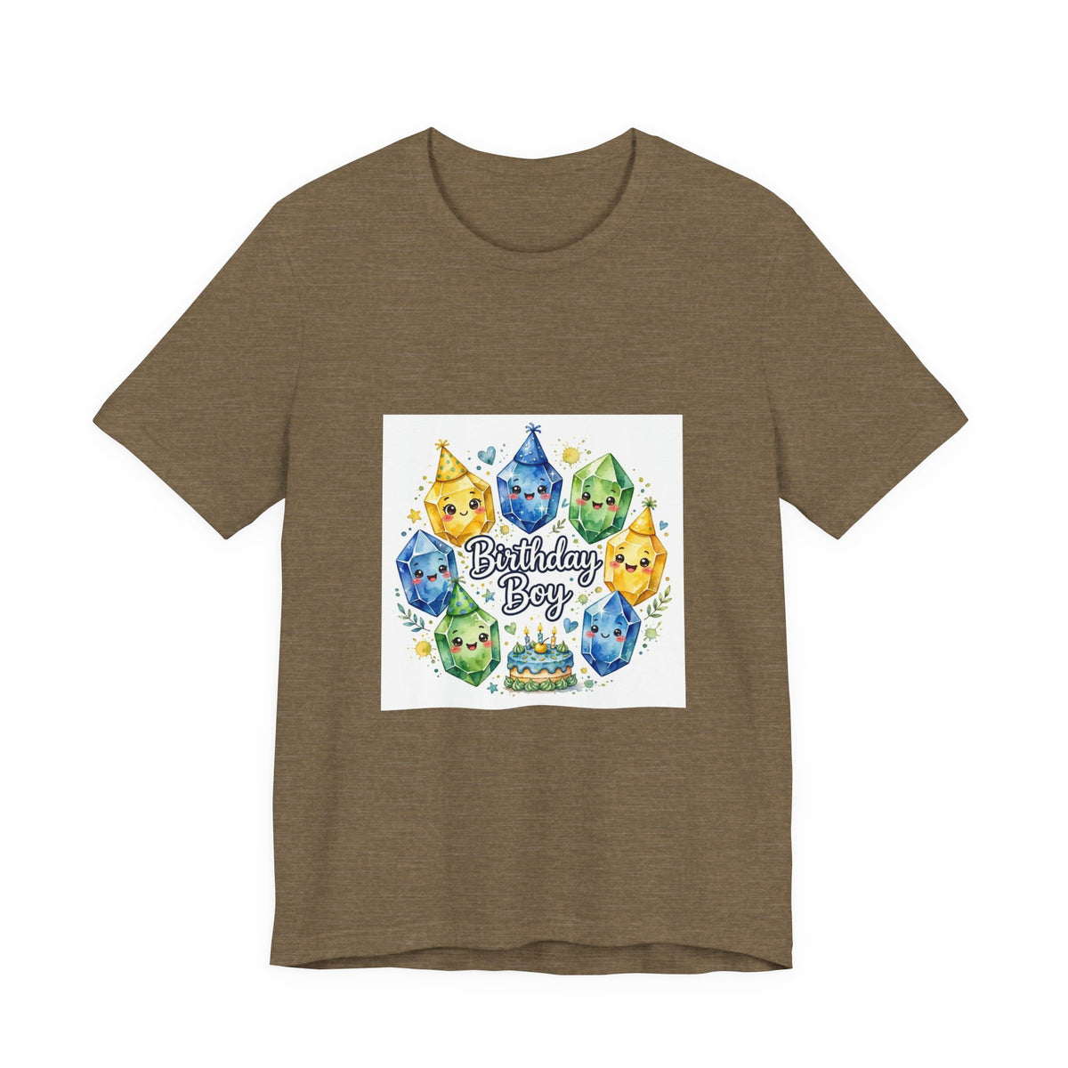 Birthday Boy Crystal Party T-Shirt | Greens