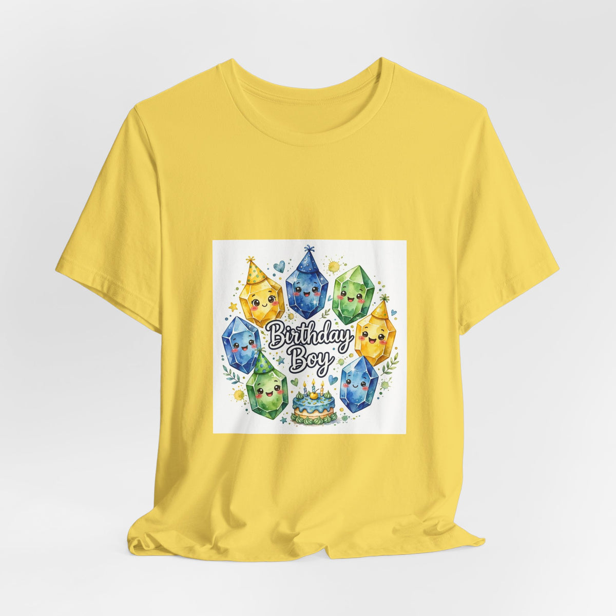 Birthday Boy Crystal Party T-Shirt | Golds, Mints & Teal