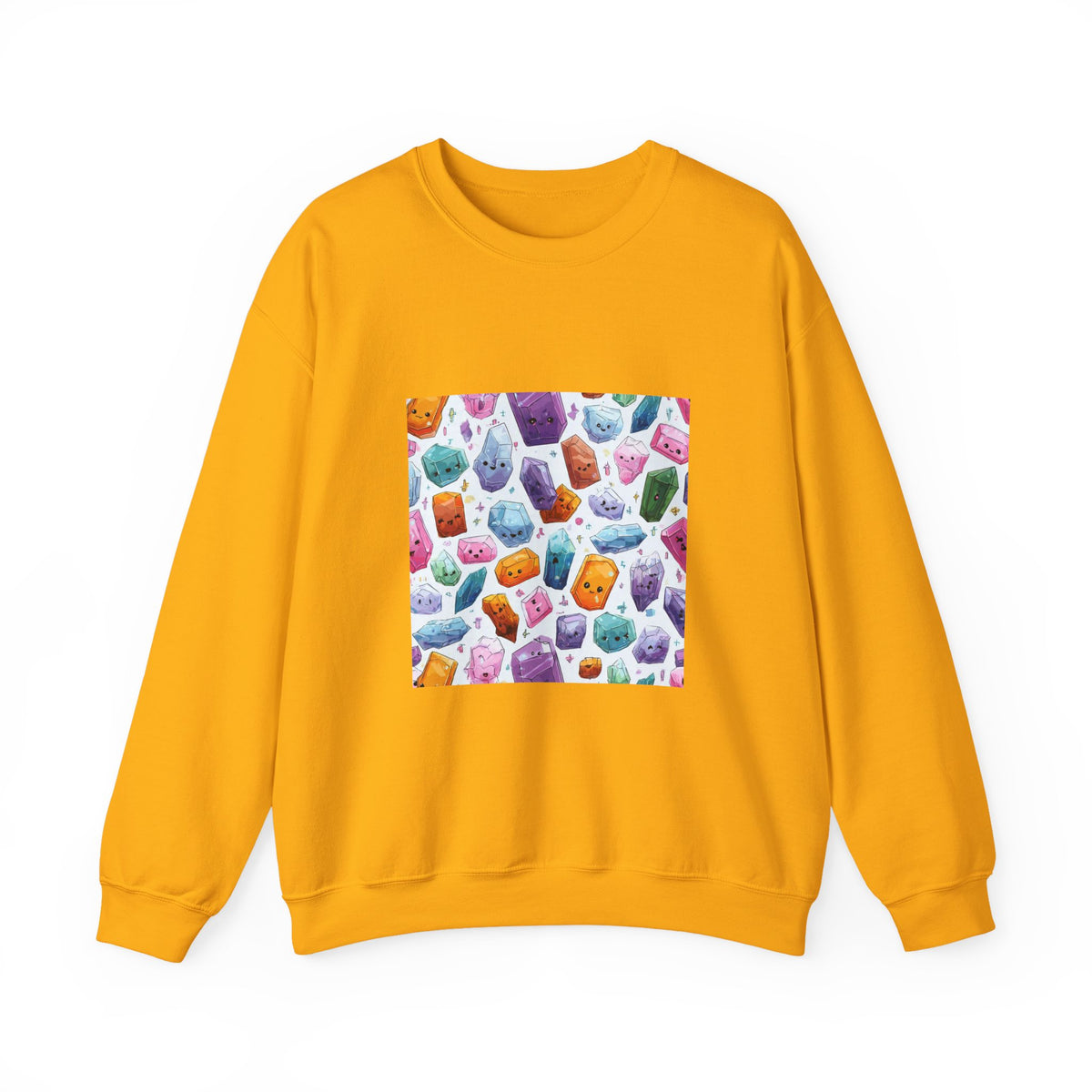 Pastel Crystal Friends Crewneck | Earth Tones & Brights