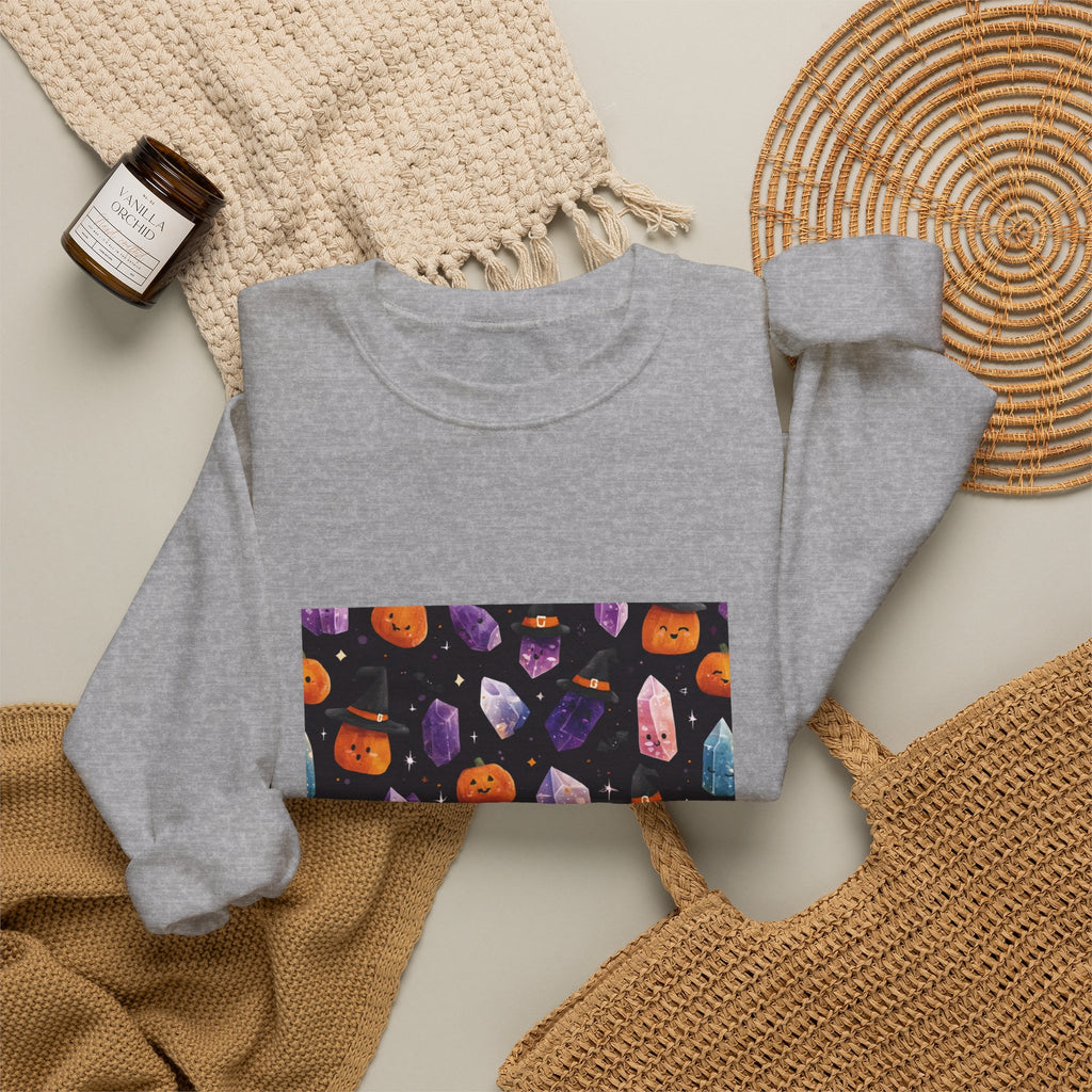 Halloween Crystal Party Crewneck | Neutrals & Reds