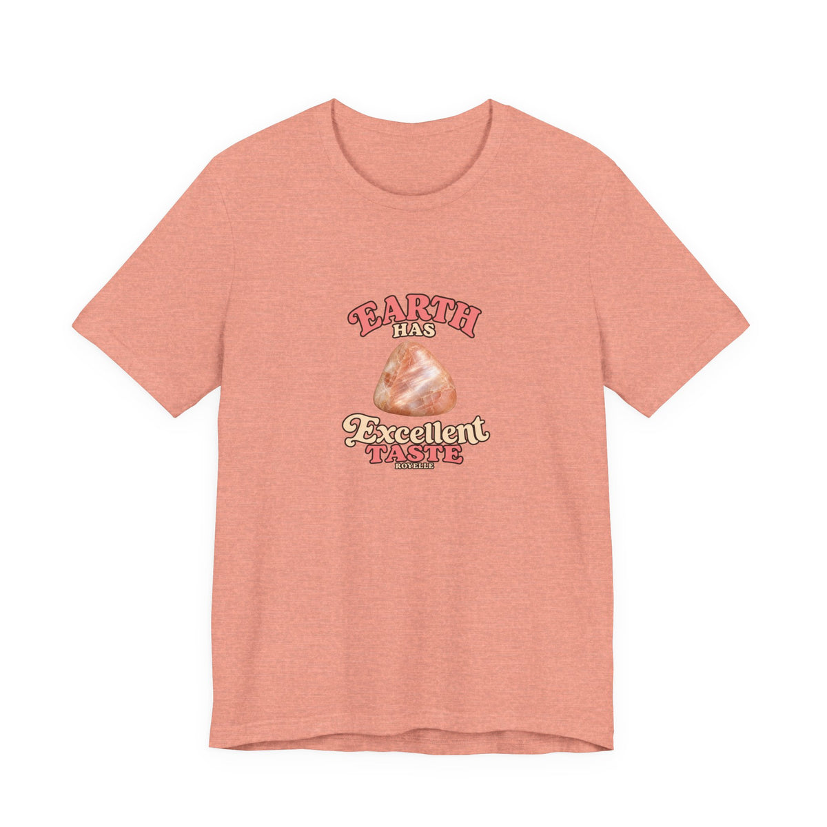 Earth Has Excellent Taste — Peach Moonstone Tee | Pinks & Orchid