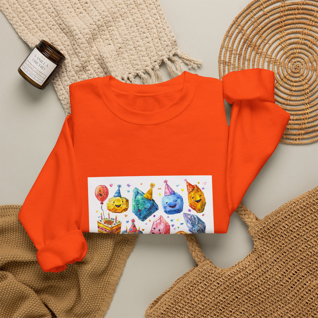 Crystal Birthday Party Crewneck | Earth Tones & Brights
