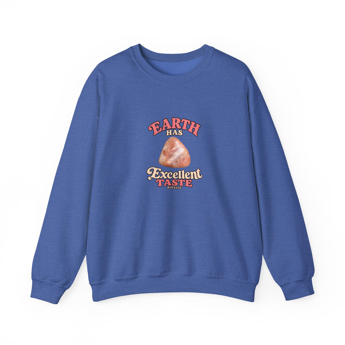 Earth Has Excellent Taste — Peach Moonstone Crewneck | Blues, Purples & Pinks