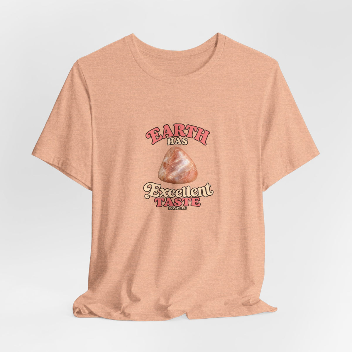 Earth Has Excellent Taste — Peach Moonstone Tee | Peach & Sunset