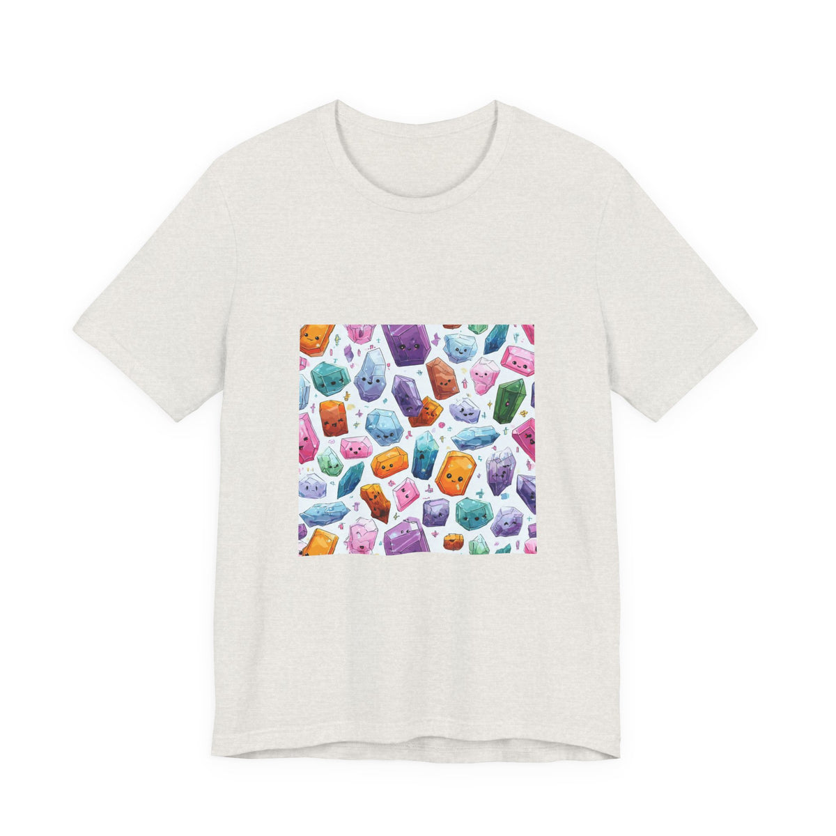 Pastel Crystal Friends T-Shirt | Sandy Neutrals & Oranges