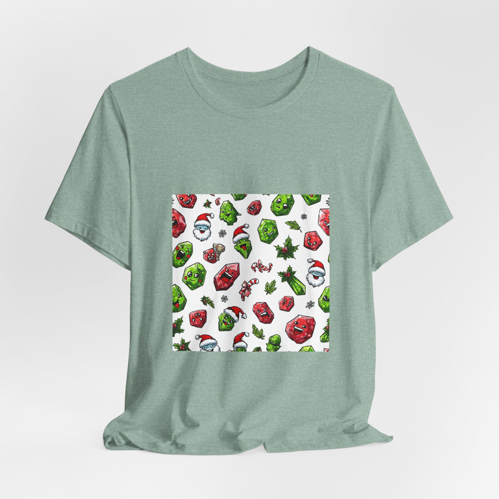 Christmas Crystal Cheer T-Shirt | Soft Blues