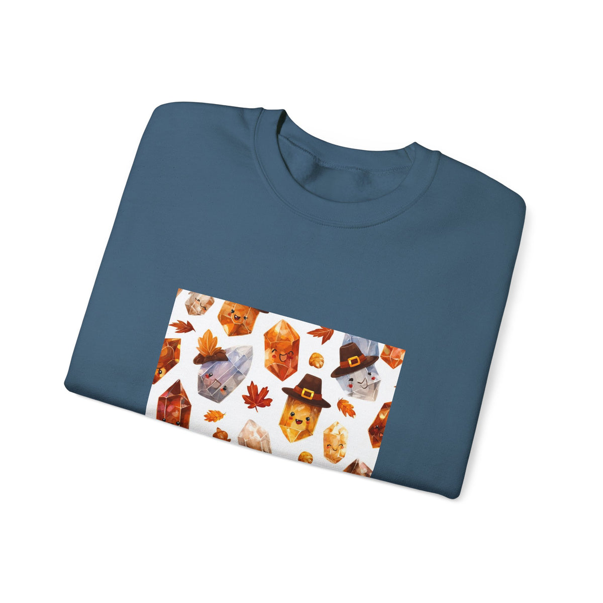 Thanksgiving Crystal Harvest Crewneck | Blues, Purples & Pinks
