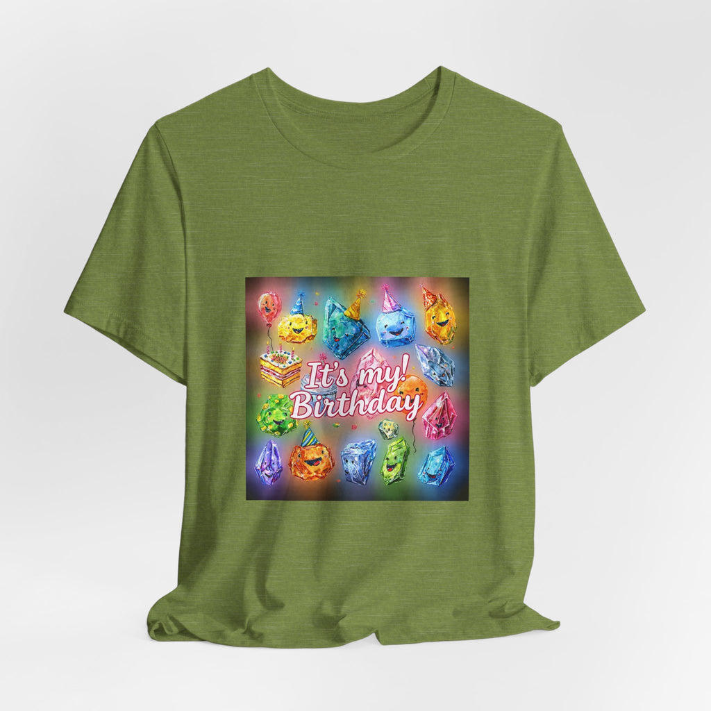It's My Birthday Crystal Party T-Shirt | Greens