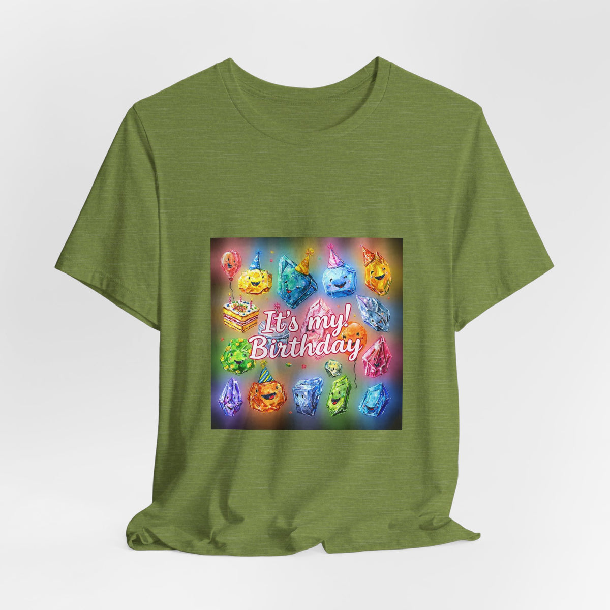 It's My Birthday Crystal Party T-Shirt | Greens