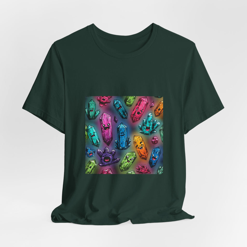 Colorful Crystal Characters T-Shirt | Forest & Ocean