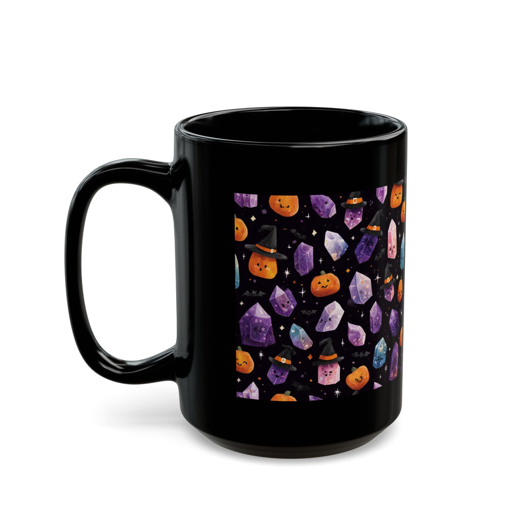 Halloween Crystal Party Black Mug