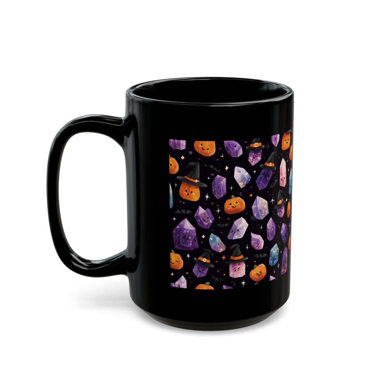 Halloween Crystal Party Black Mug