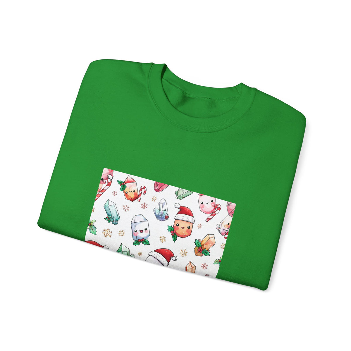 Pastel Christmas Crystal Friends Crewneck | Earth Tones & Brights